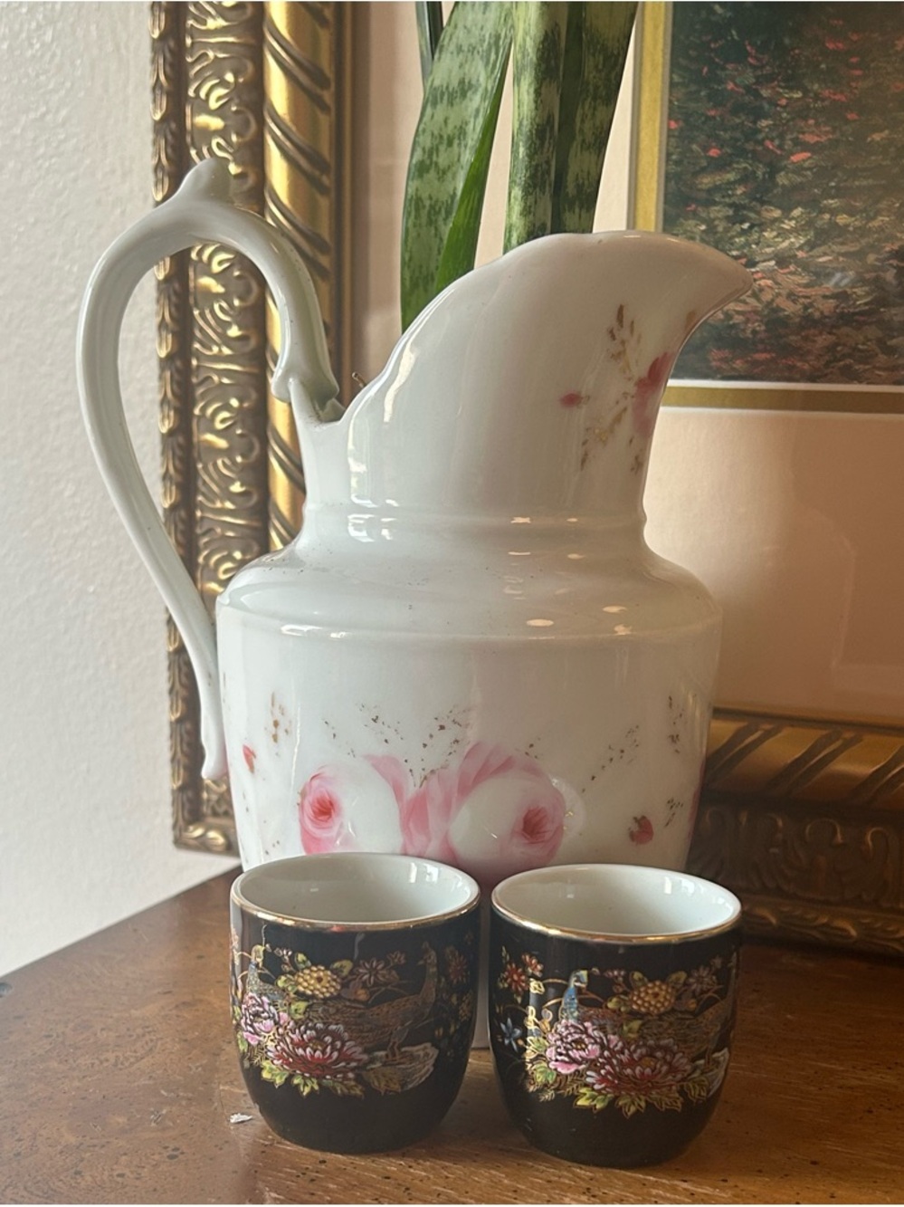 🐕3/20 Vintage Kutani-Style Japanese Sake Cups- Set of 2 - Picture 8 of 8